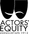 Actor's Equity face mask logo